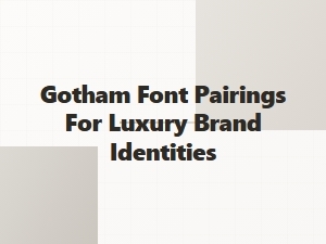 Complementary Typefaces for a Prestigious Gotham Foundation